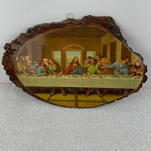 Last supper real wood wall art
